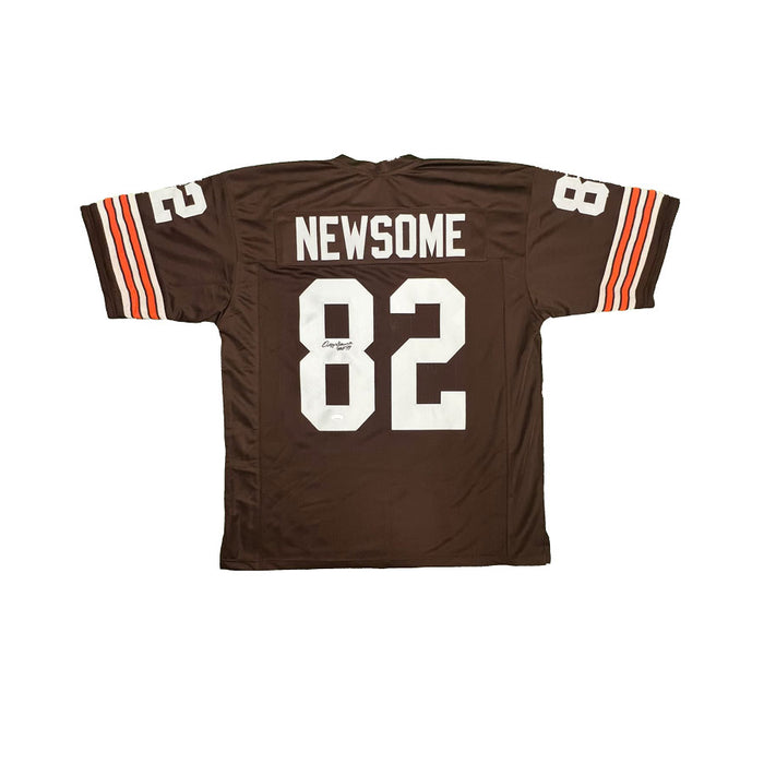 Ozzie Newsome Signed Brown Football Jersey