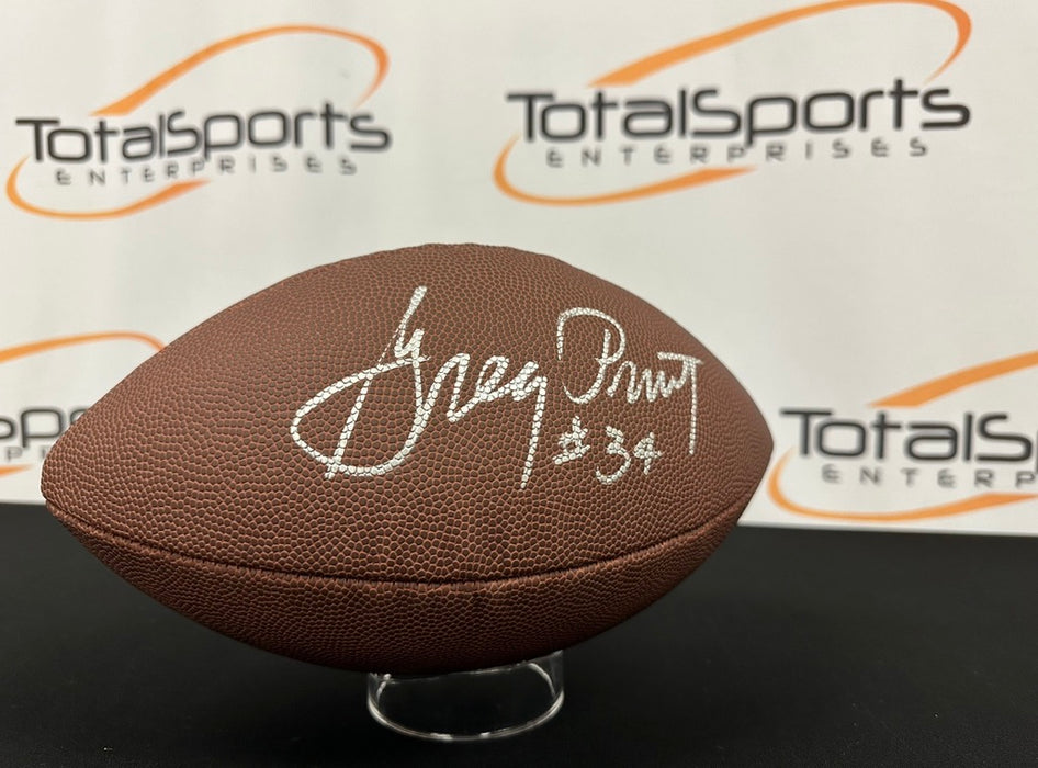 Facebook Auction: Greg Pruitt Autographed Replica Football