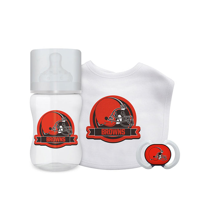 Cleveland Browns 3 Piece Baby Gift Set