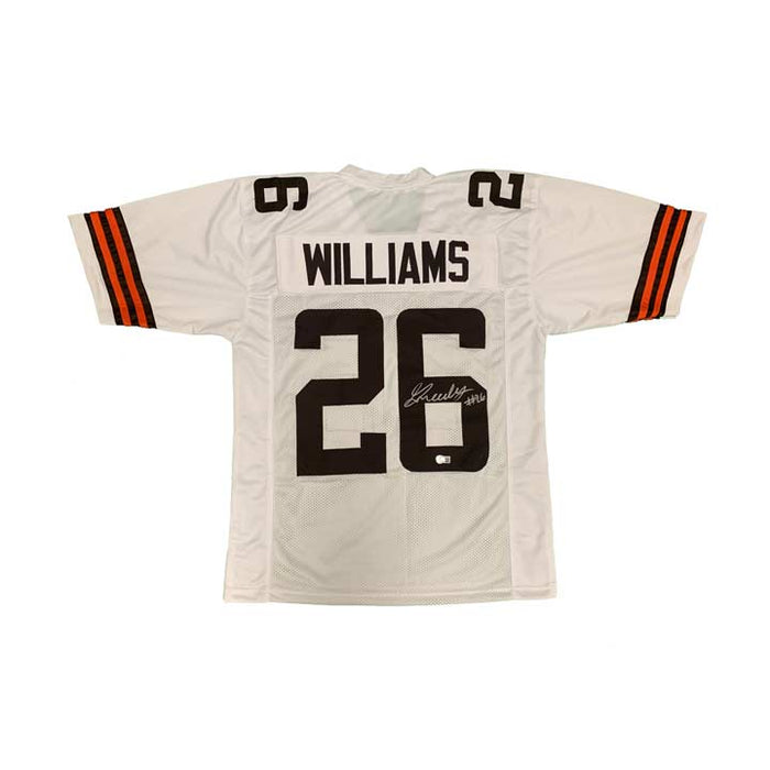 Greedy Williams Signed Custom White Football Jersey