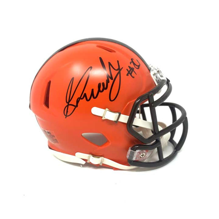 Greedy Williams Signed Cleveland Browns Speed Mini Helmet
