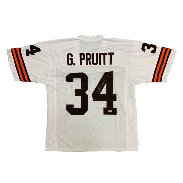 Greg Pruitt Signed Custom White Jersey