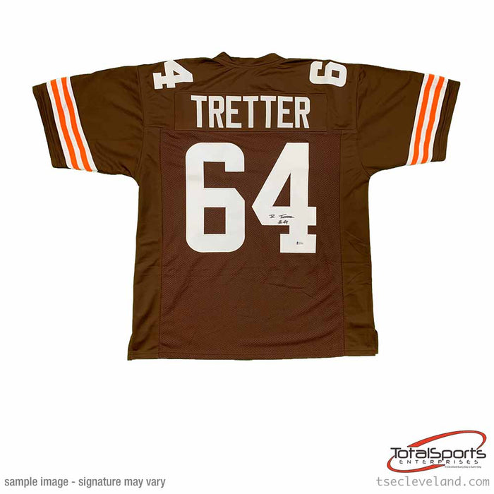 JC Tretter Signed Custom Brown Jersey