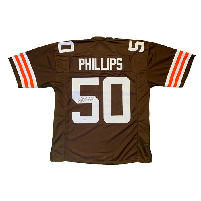 Jacob Phillips Signed Custom Brown Football Jersey