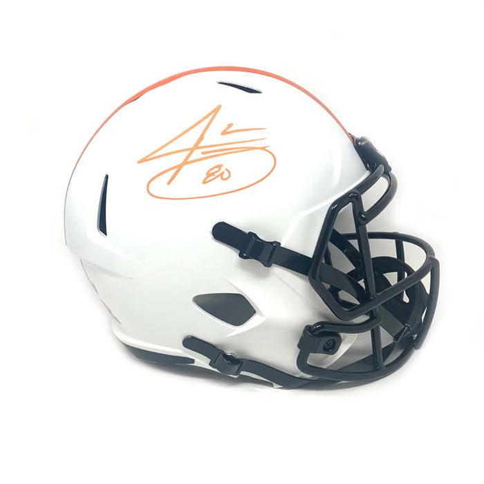Jarvis Landry Signed Cleveland Browns Lunar Eclipse Full Size Replica Helmet (Orange Ink)