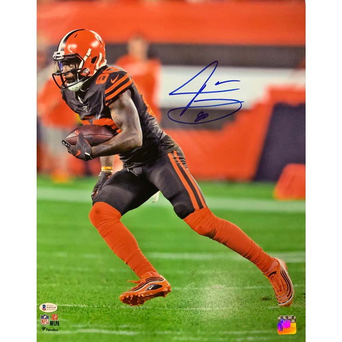 Jarvis Landry Signed Running with the Football 16x20 Photo
