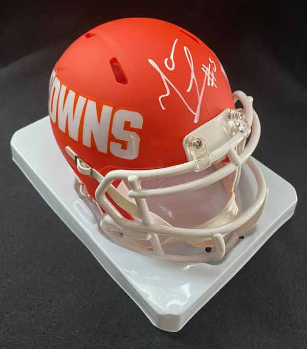 Mack Wilson Signed Cleveland Browns AMP Mini Helmet