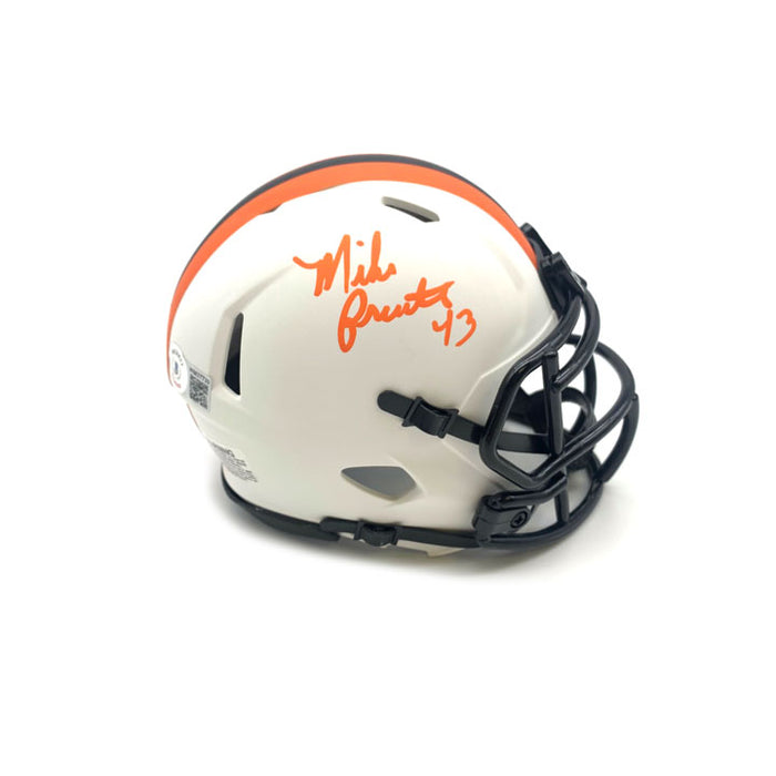 Mike Pruitt Signed Cleveland Browns Lunar Eclipse Mini Helmet