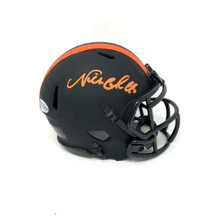 Nick Chubb Signed Eclipse Mini Helmet